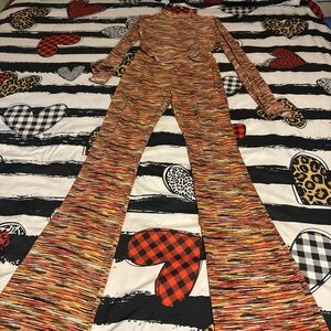 Fashion Nova Vibrant Striped Jumpsuit